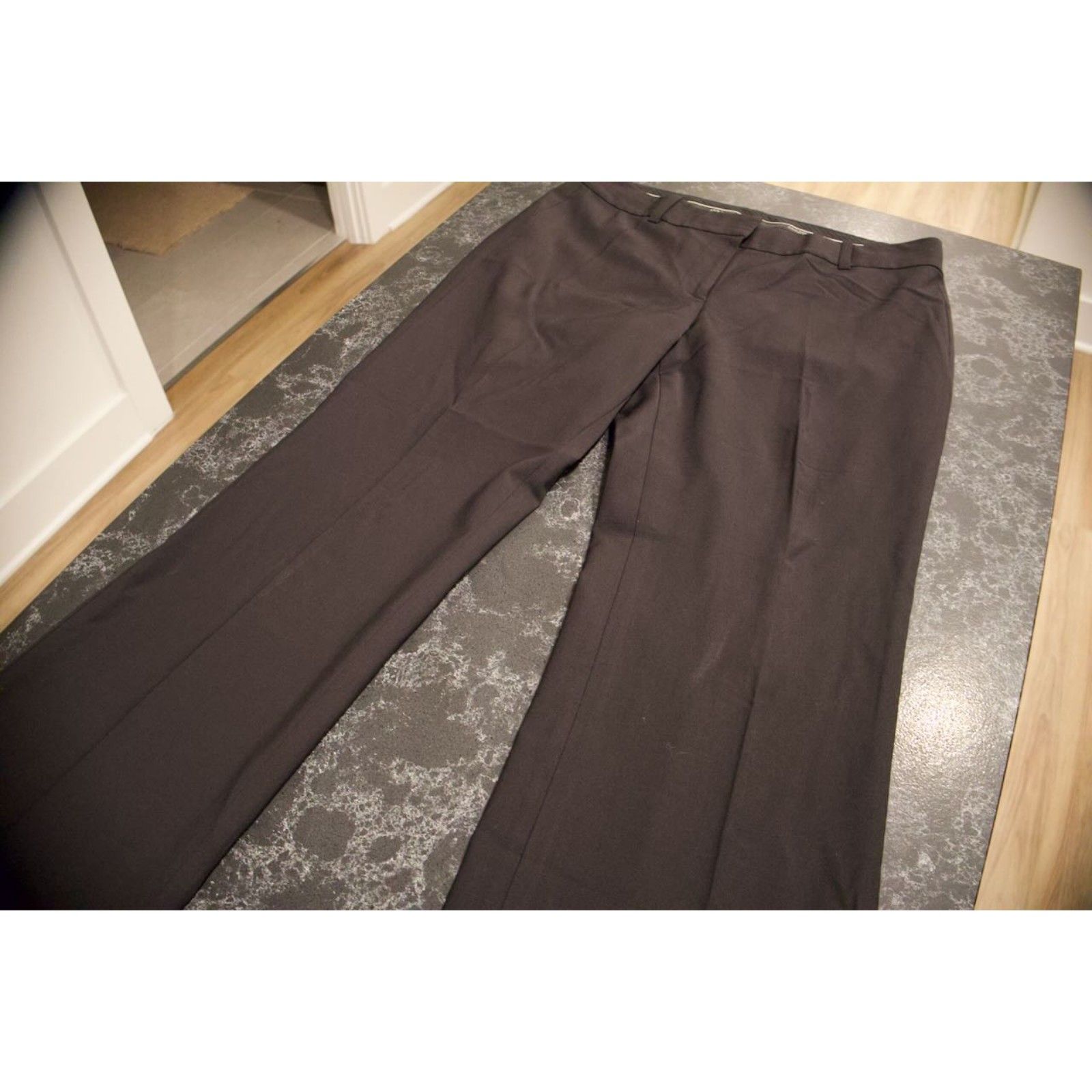 Ann Taylor 86% Virgin Wool Black Dress Pants Size 6
